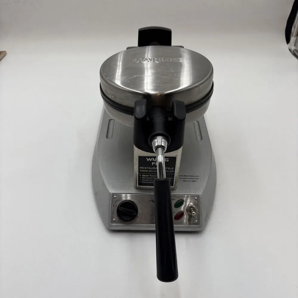 Waring Professional Belgian Waffle Maker WMK300 Rotating Flip Stainless Steel